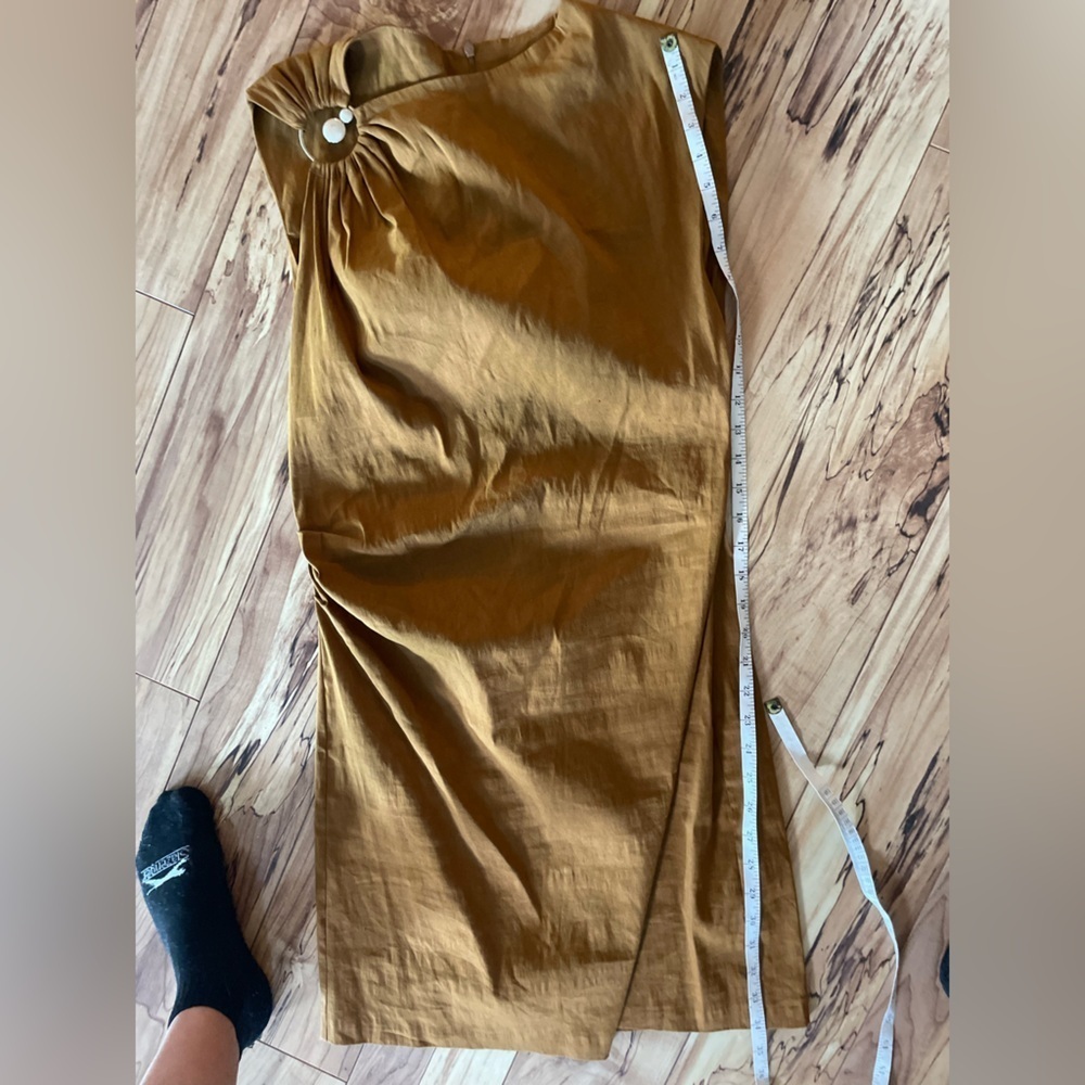 Zara Mustard Brown dress Apparel - Picture 8 of 8